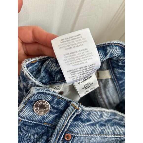 GRLFRND Karolina High Rise Straight Crop Jeans Size 23 - Picture 10 of 10